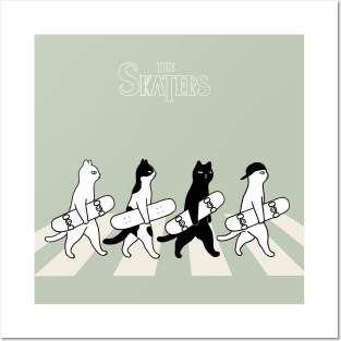 The Skaters On Abbey Road #Cat Posters and Art